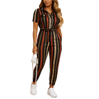 Tailored jumpsuit for women with button closure and flattering silhouette, perfect for work, social events, and elegant dinners.