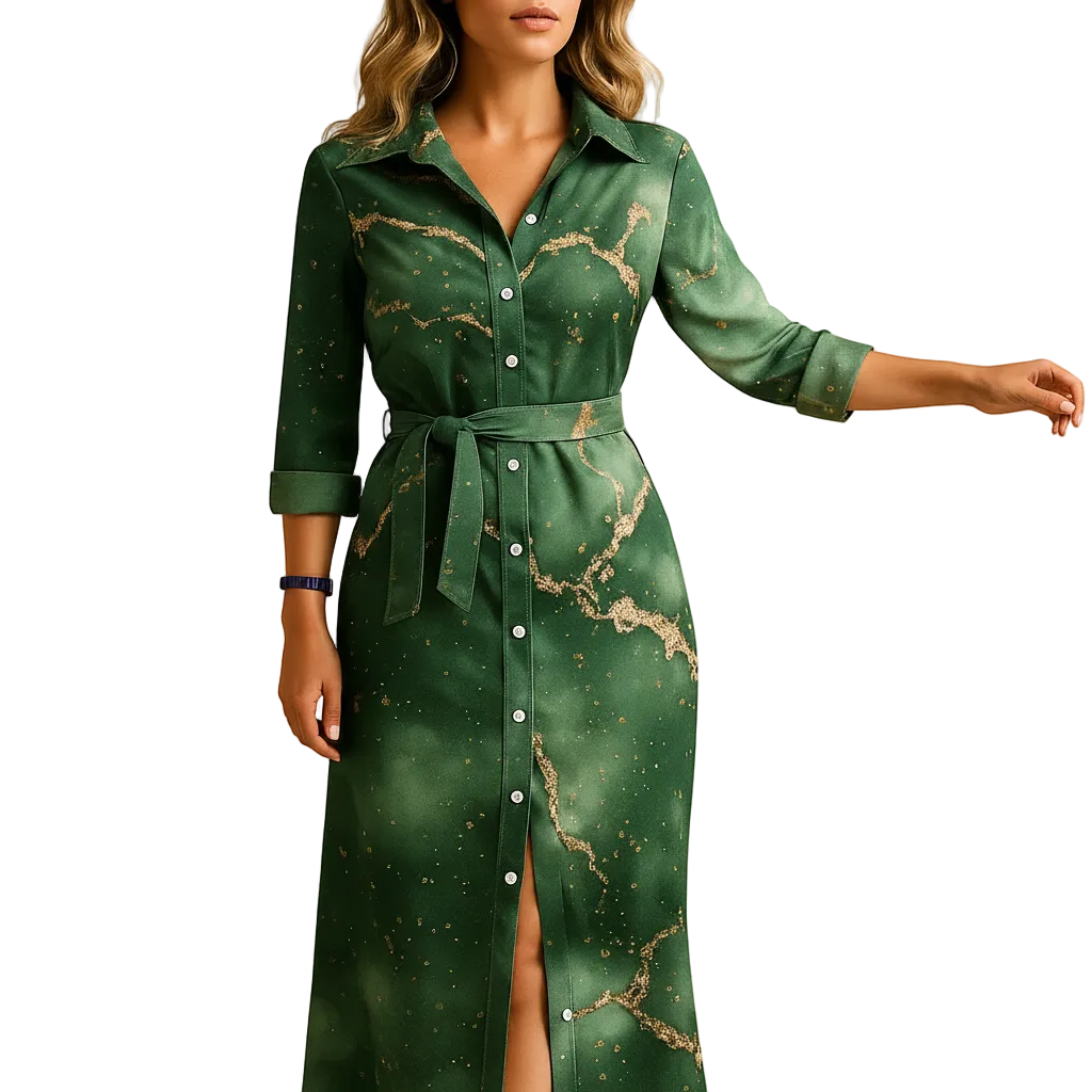 Women's short sleeve maxi dress for summer and casual wear back view
