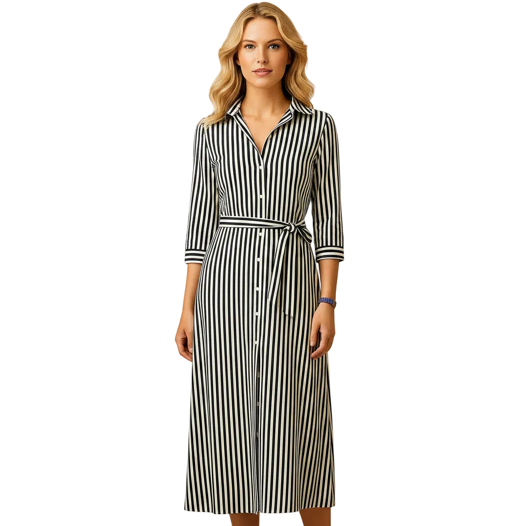 Women's short sleeve maxi dress for summer and casual wear angled view
