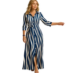 Light blue women's short sleeve maxi dress for summer and casual wear