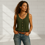 Women's lace V neck blouse for work and special occasions front view